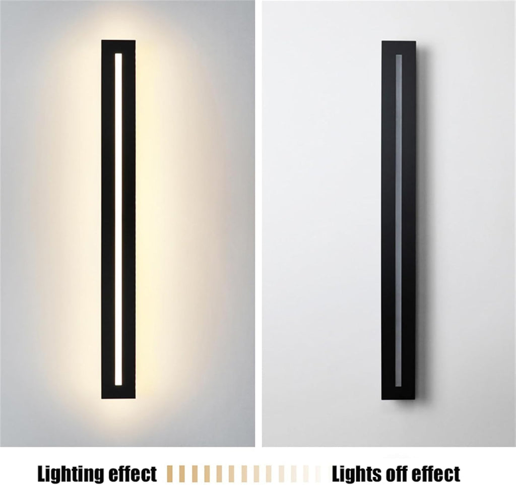 LED Long Strip Dimmable Indoor Wall Lights with Remote Control Modern Simple Decoration 10%-100% Wall Sconces Wall Spotlights Acrylic for Living Room Balcony Dressing Tables (150cm,d) (d 150c