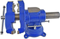 Yost Vises 750-DI Multi-Jaw Rotating Vise System | 2 in 1 Multipurpose Bench and Pipe Vise | Secure Grip with Swivel Base | Made with a Combination of Ductile Iron & Hardened Steel | Gray