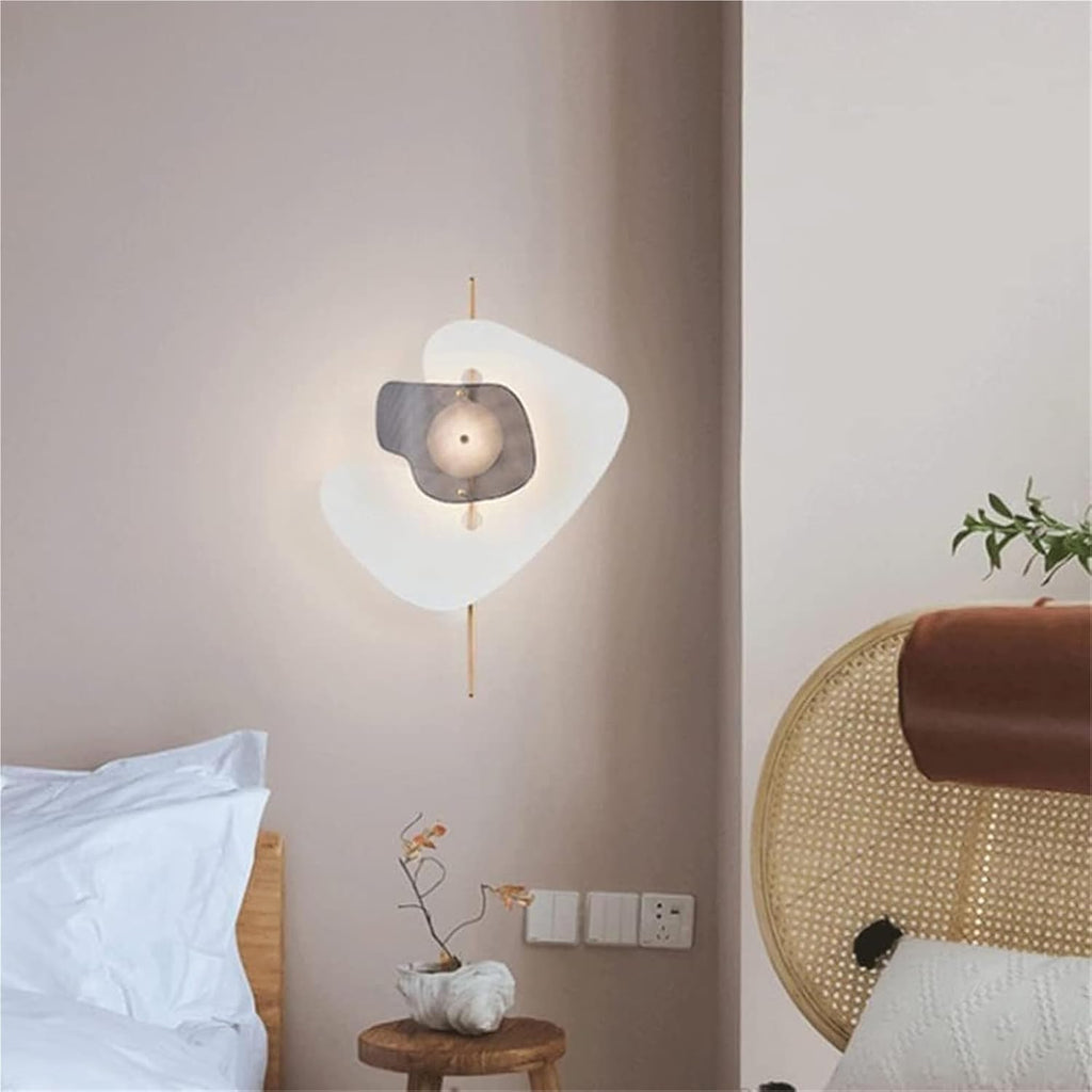 Postmodern Art Wall Lamp Italian Personality Designer Bracket Light Hollow Stainless Steel Led Room Decor Spotlight Indoor Chandelier