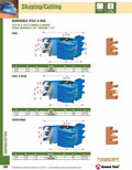 Amana Tool - A-32-300 Carbide Tipped 3-Wing Reversible Stile & Rail Cove & Bead 3/16 Radiu
