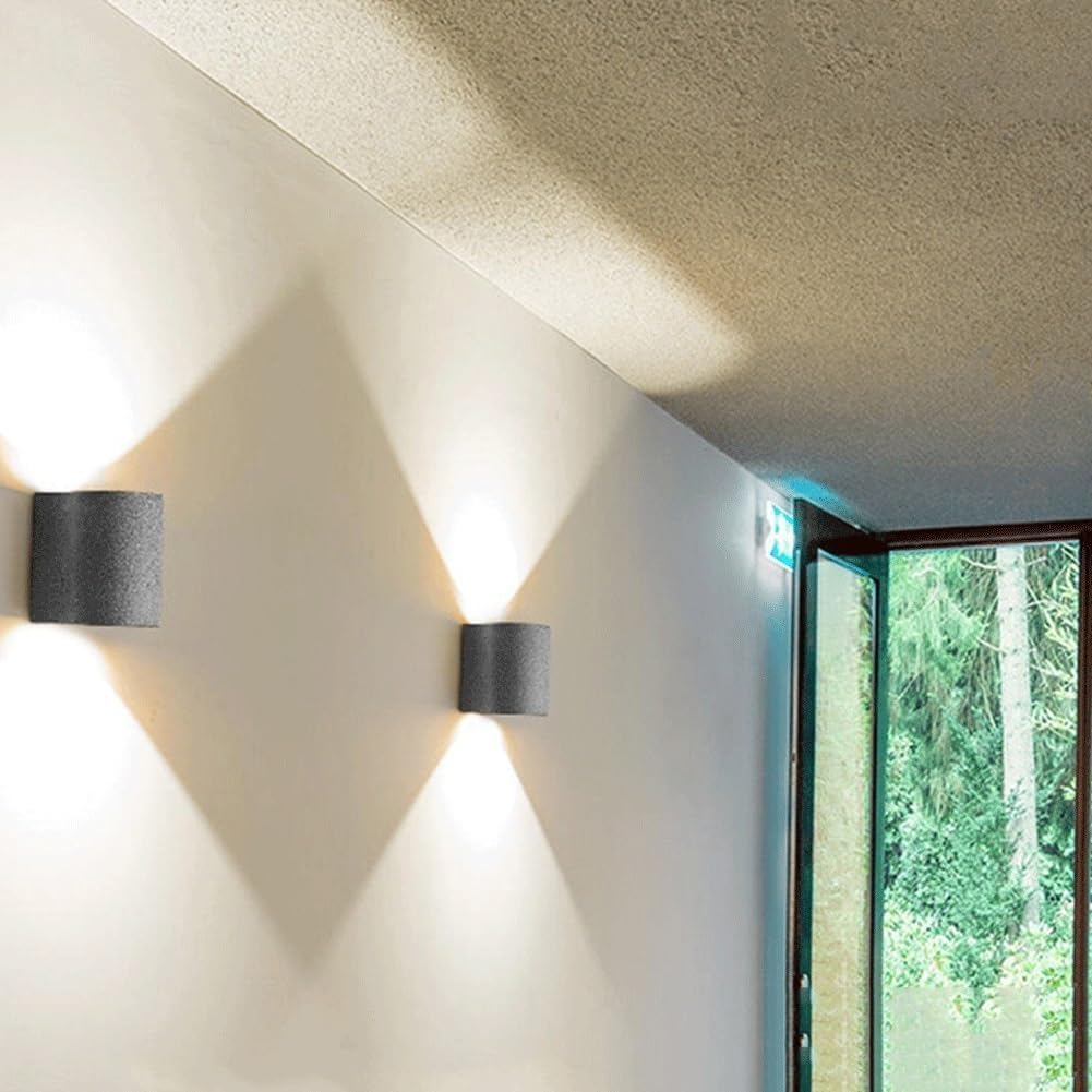Wall Sconces Industrial Cylindrical Cement Wall Light MI-NI Up Down Wall Spotlights Indoor Wall Mounted Lighting Fixture Compatible with Living Room,Chandelier Oldsix-66