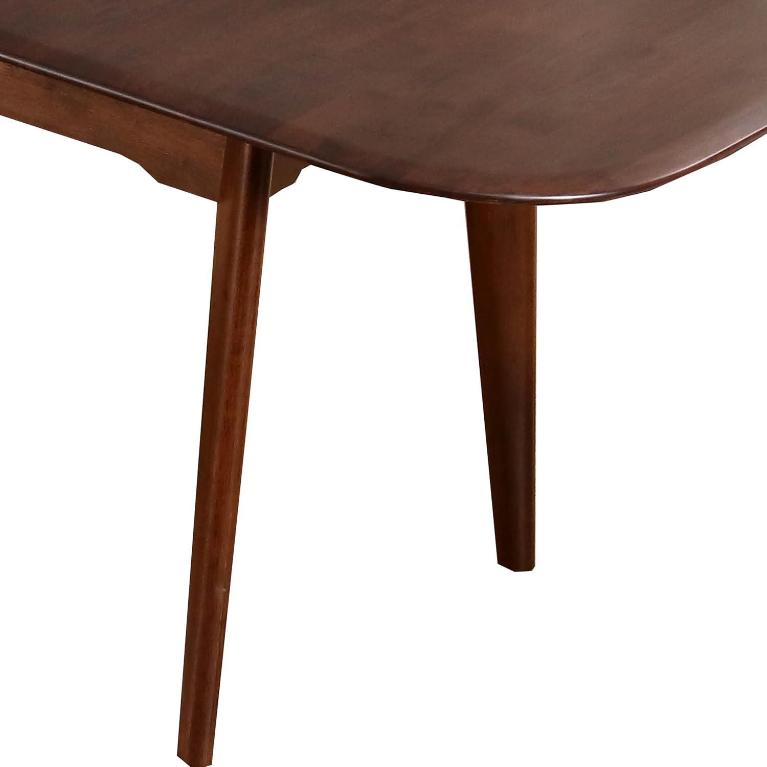 Furniture of America Nazaen Modern Solid Wood 78.7-inch Extendable Rectangular Dining Table with Removable Leaf, Mechanism Auto Pop-up for Home Kitchen, Dinettes, Rich Walnut