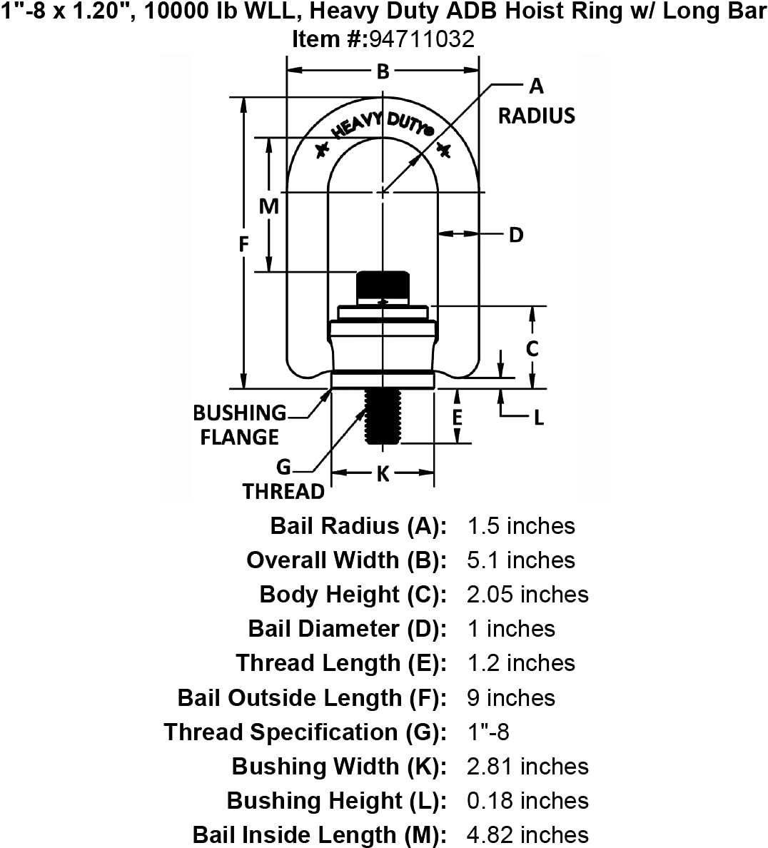 HRHD 10K LB 1-8 1.20 (33166)