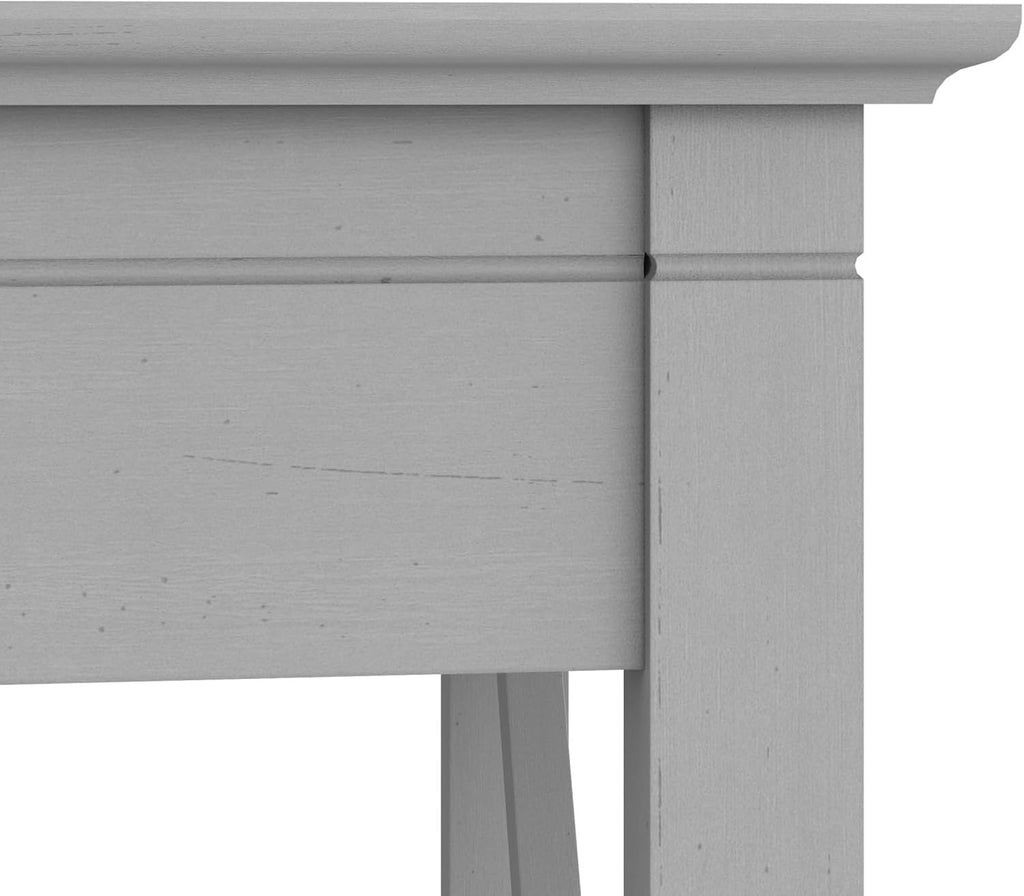 Bush Home Key West 60W Modern Farmhouse L Shaped Desk in Cape Cod Gray, 60-Inch Corner Computer Table for Home Office Workspace