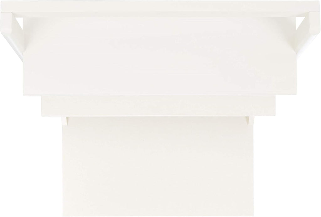 Safavieh Home Collection Pamella White 2-Shelf Leaning Desk