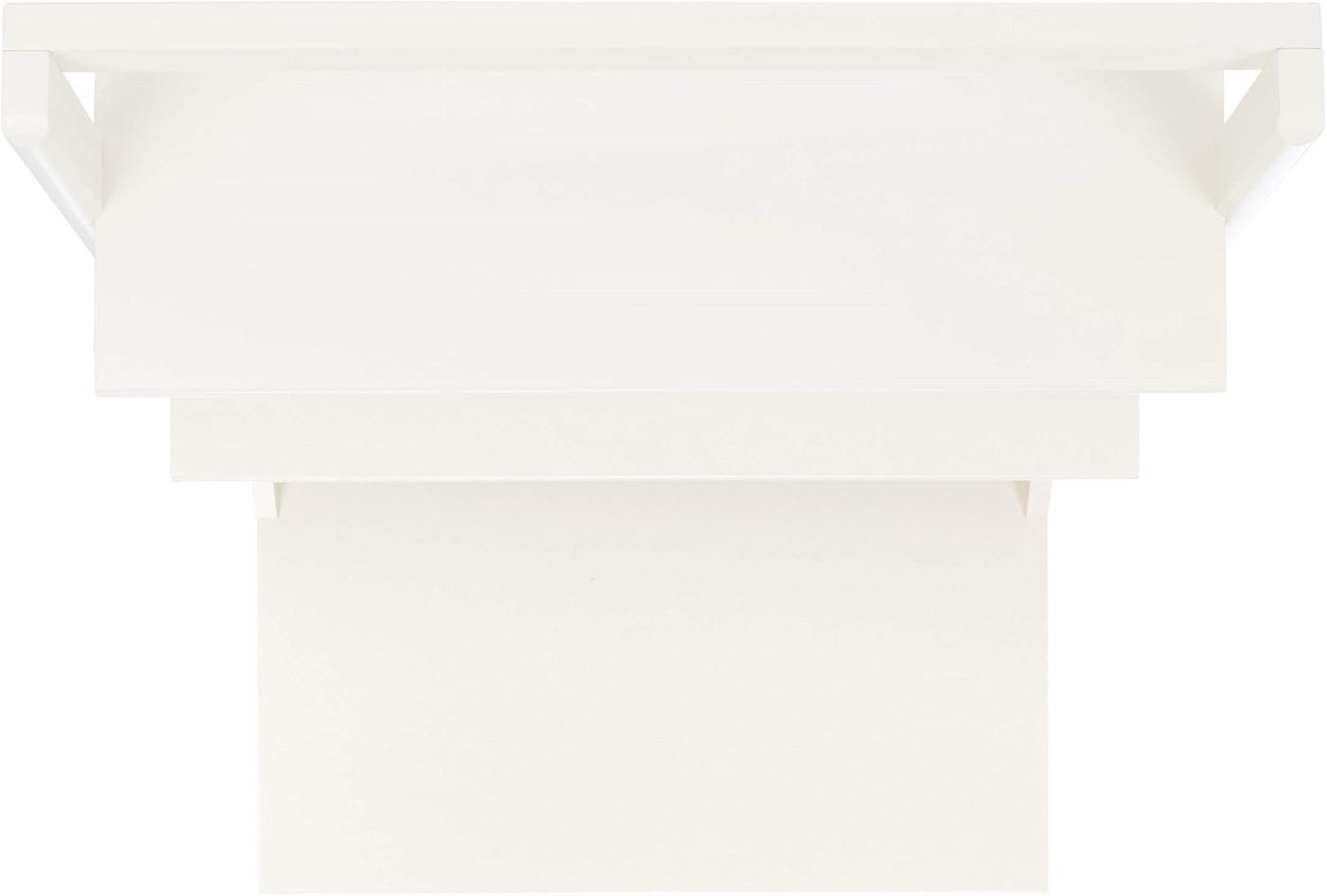 Safavieh Home Collection Pamella White 2-Shelf Leaning Desk