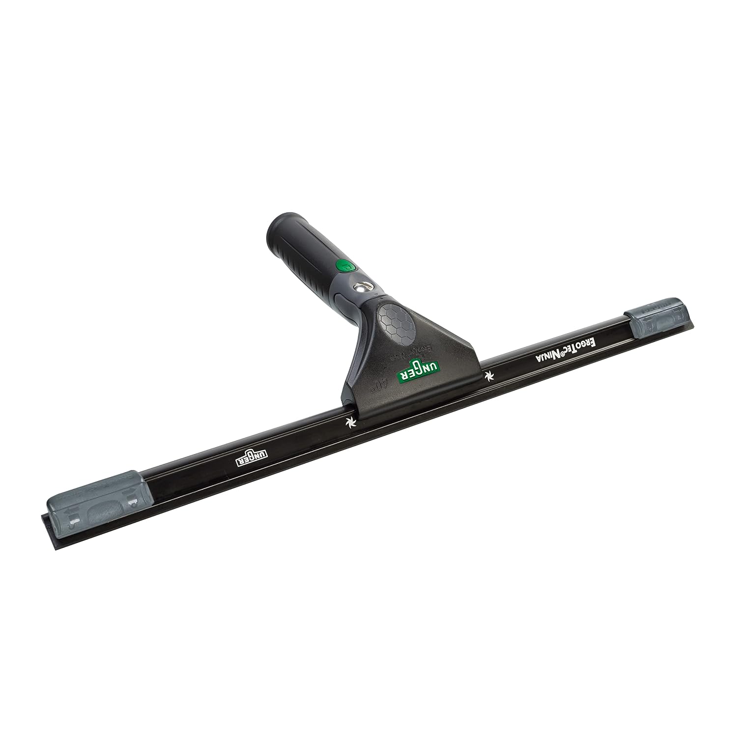 Unger Commercial ErgoTec Advanced Window Cleaning Ninja Kit 4-in-1 – Squeegee, Scrubber, Tool Holder, Microfiber Cloth – Professional Indoor/Outdoor Window Cleaning Equipment, WNK12