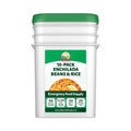 Valley Food Storage Enchilada Beans & Rice | 50 Servings Emergency Food Supply | Premium Survival Meals, 25 Year Shelf Life | Prepper Food, Camping & Off Grid Living Supplies (10 Bags + Bucket)