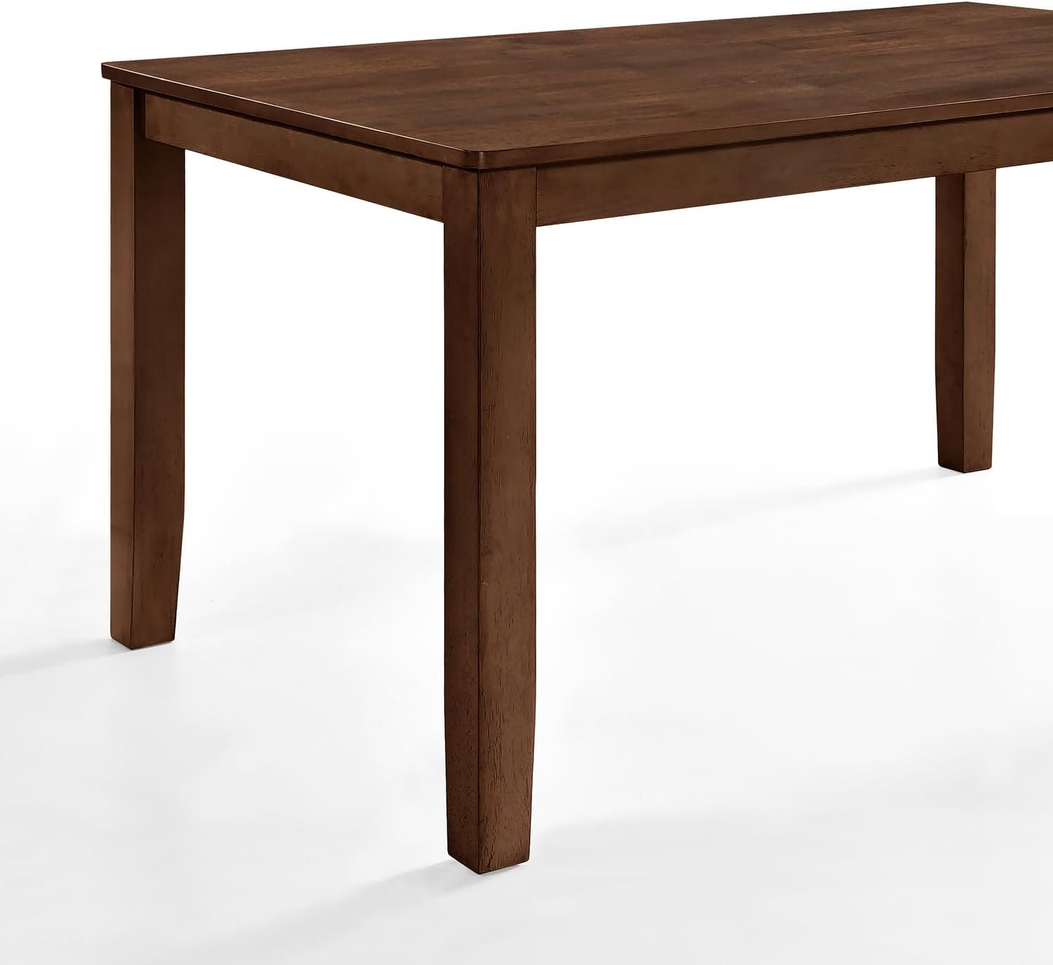 New Classic Furniture Pascal 59 in. Rectangle Wood Dining Table, Walnut