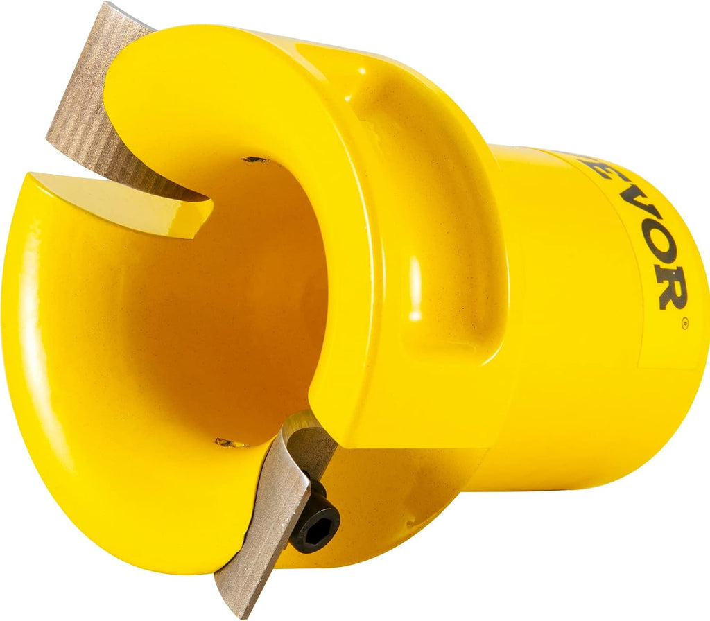 VEVOR Tenon Cutter, 1'/25.4mm & 1.5'/38mm & 2'/50.8mm, Premium Aluminum & Steel Log Furniture Cutter, with Dual Curved Blades & Button Screws Home Master Kit, Commercial Starter's Tool for Home DIY