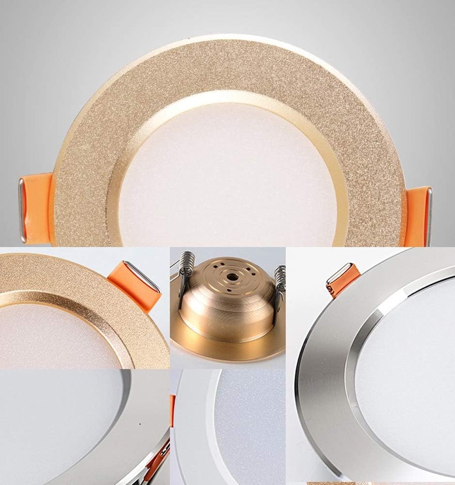 Luxury Ultra Thin 3W LED Recessed Downlight - High Brightness Ceiling Spotlight for Indoor Use, Perfect for Bathroom, Hallway, and More