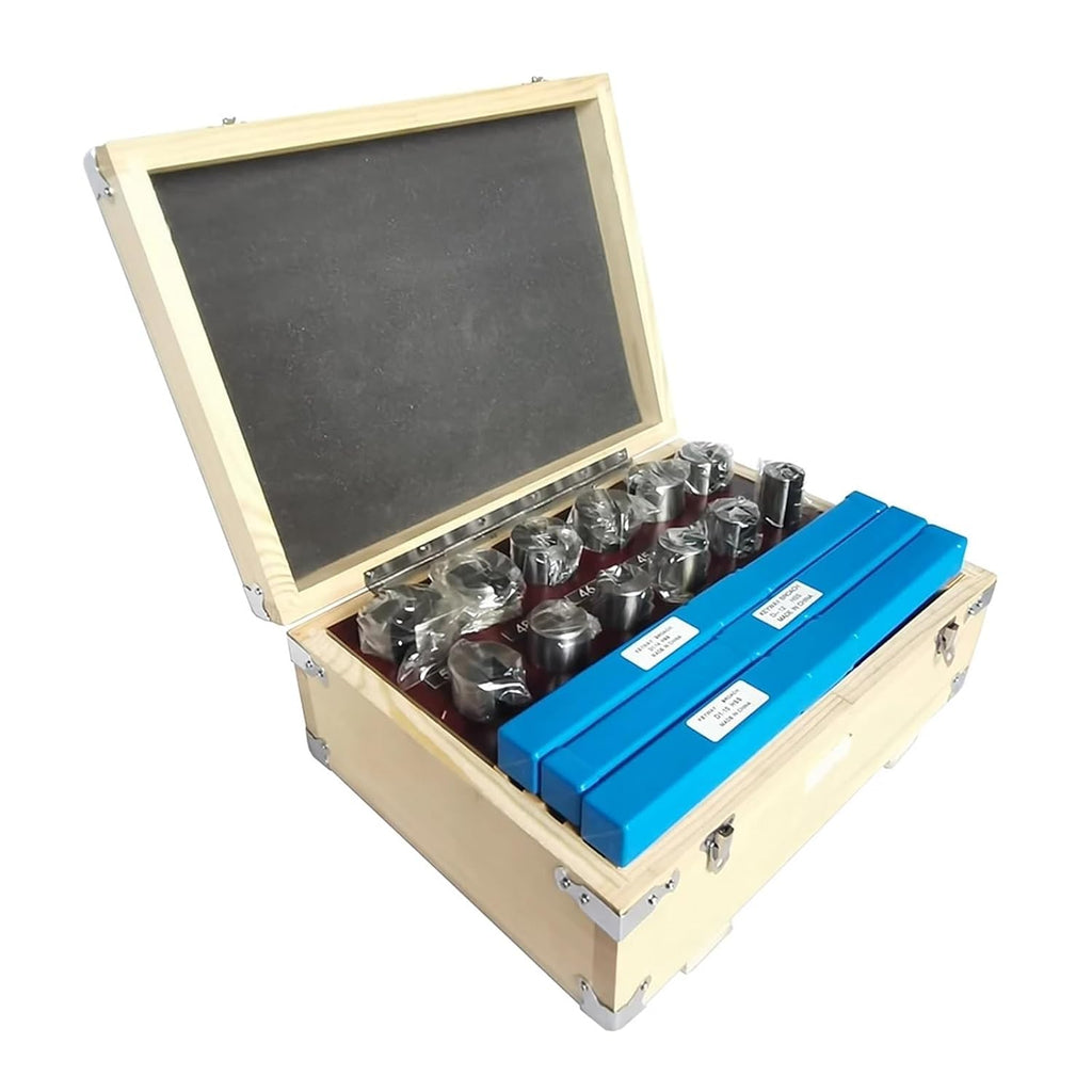 Push Type Keyway broaches 21pcs Broach Tool Set 10mm 12mm 14mm Broaches 32-50 Bushings Shims HSS Cutting Tools for CNC Machine