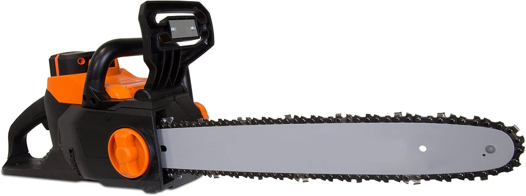 WEN Cordless Electric Chainsaw, 16-Inch Brushless with 40V Max 4Ah Battery and Charger (40417)