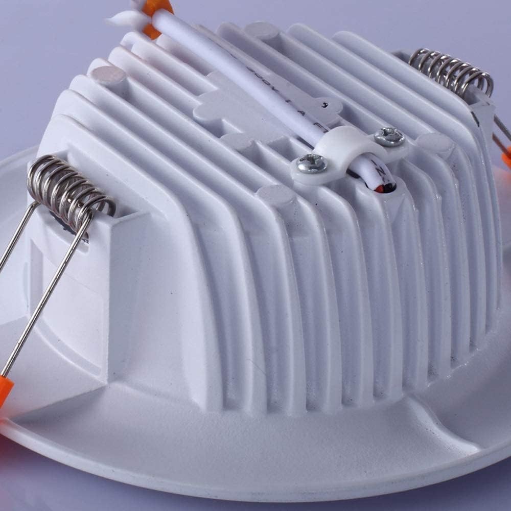 Spotlight,Recessed Led Downlight Round Ceiling Spotlight, Indoor Wash Wall Lamp Decoration Lighting Fixture, Fire Rated Energy Saving Led Downlighters, for Bathroom Office Shopping