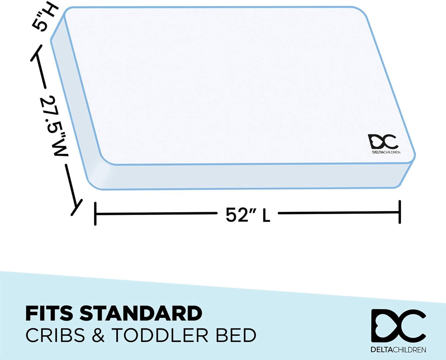 Delta Children Plastic Toddler Bed, Marvel Spider-Man + Delta Children Twinkle Galaxy Dual Sided Recycled Fiber Core Toddler Mattress (Bundle)