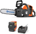 Husqvarna Power Axe 225i Battery Operated Chainsaw, 14-Inch Electric Chainsaw with 4 Ah Battery and Charger Included, Gifts for Men, 970547511