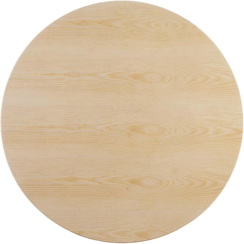 Modway Lippa Dining Table, 40', Black Natural