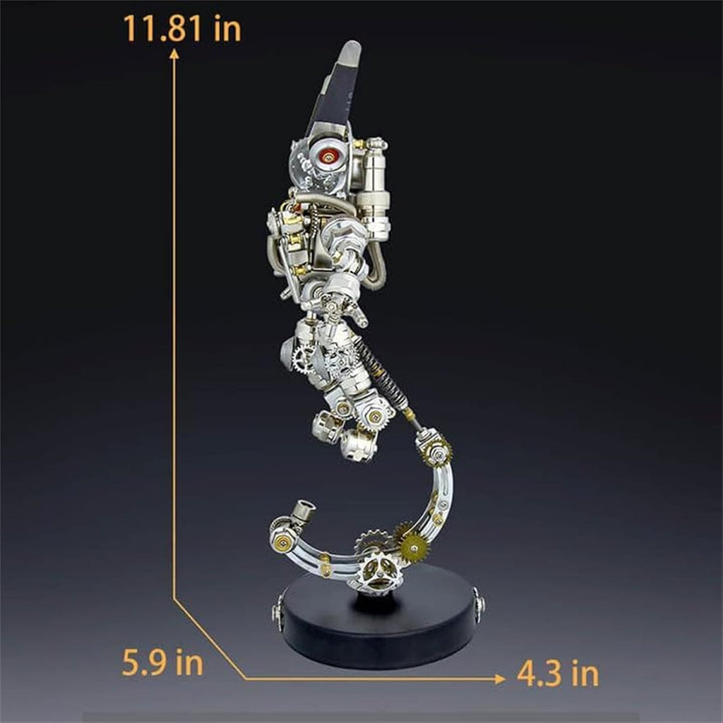 Metalkitor 3D Metal Puzzles for Adults, Space Rabbit Astronaut Mechanical Model DIY Ornament - Assembly Jigsaw Crafts Brain Teaser - Perfect Desk Decor and Gift Choice(500+PCS)