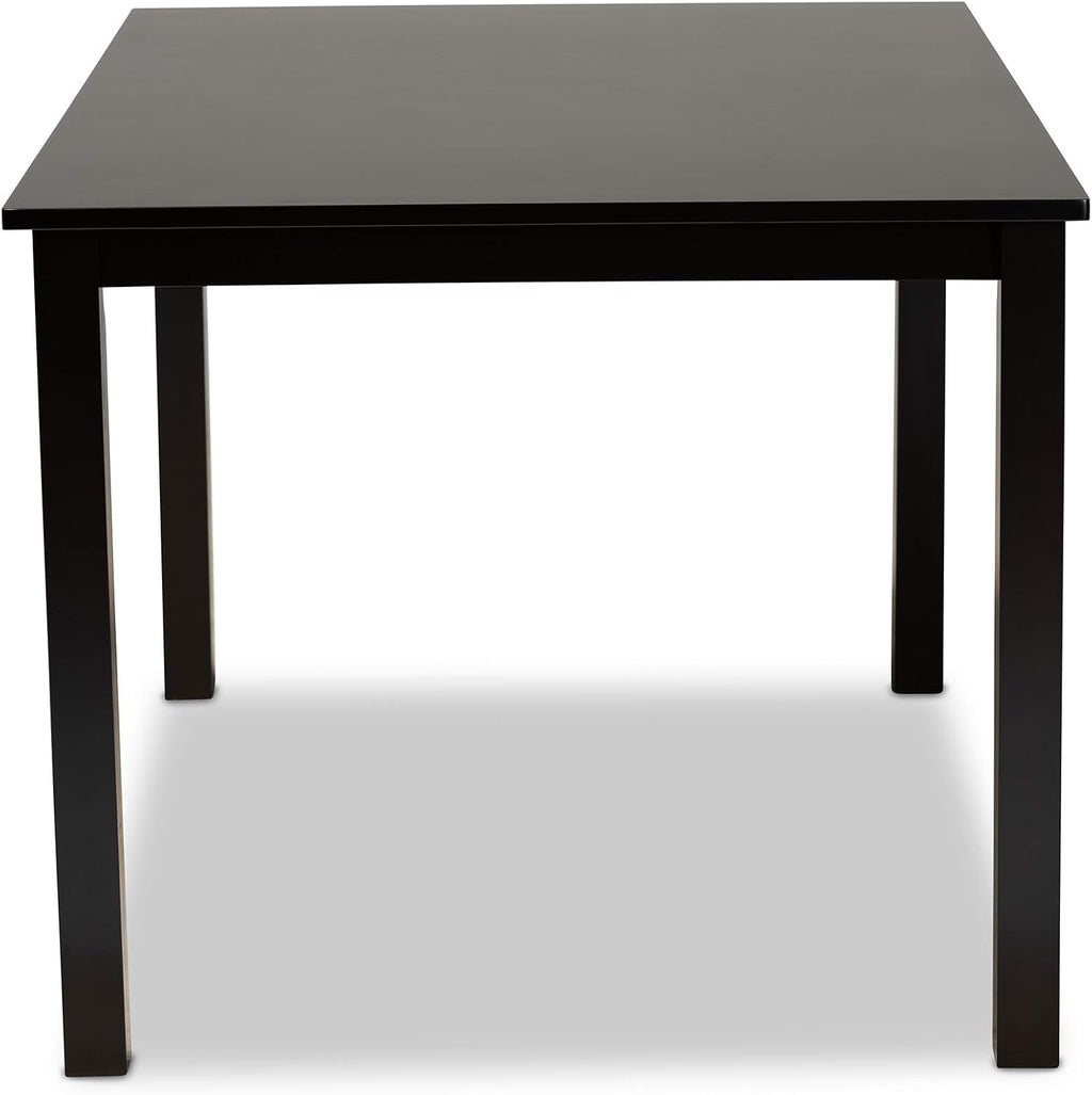 Baxton Studio Eveline Modern and Contemporary Espresso Brown Finished Rectangular Wood Dining Table