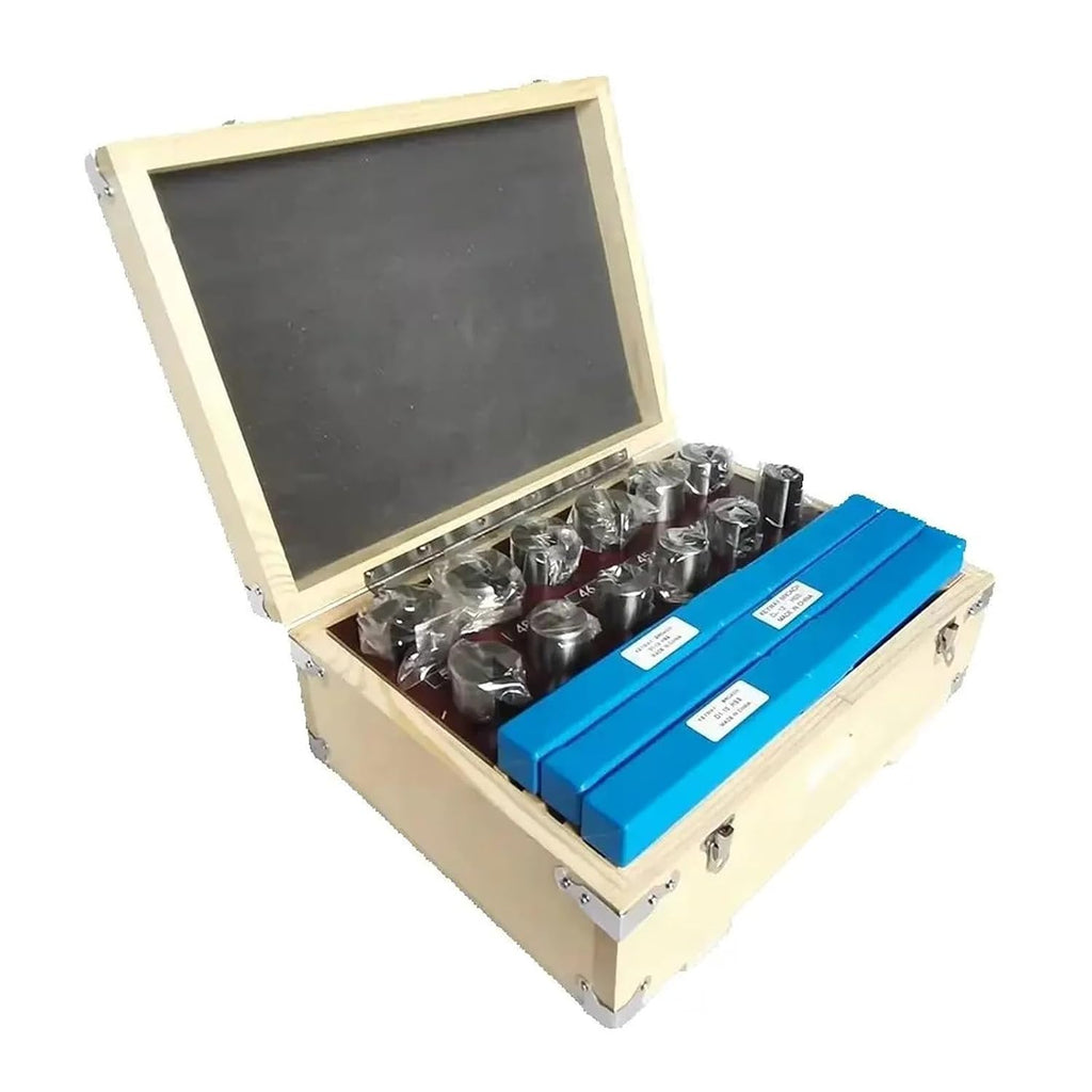 Keyway Broach Kit 21pcs Keyway Broach Tool Set, 10mm 12mm 14mm Broaches 32-50 Bushings Shims HSS Cutting Tools for CNC Machine