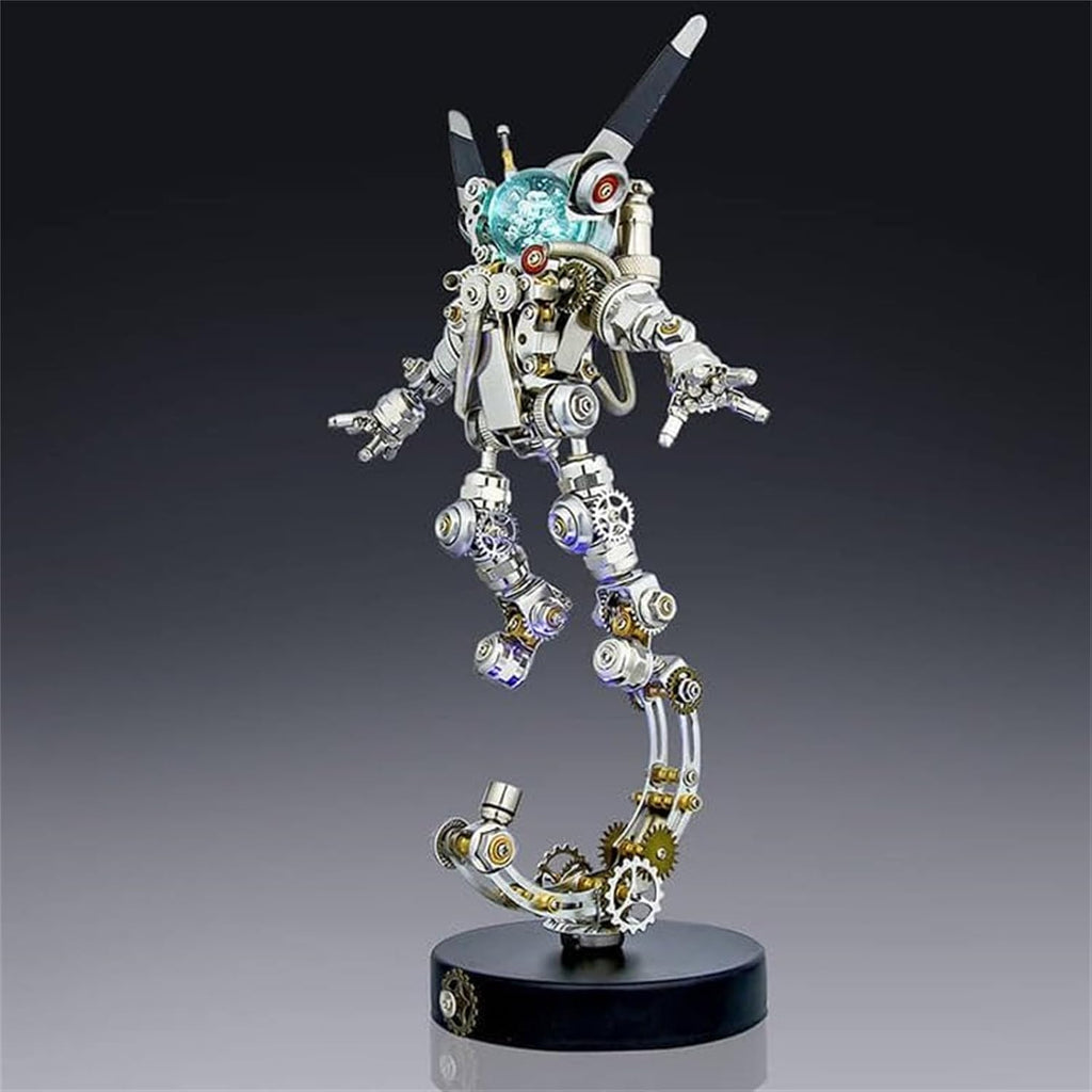 Metalkitor 3D Metal Puzzles for Adults, Space Rabbit Astronaut Mechanical Model DIY Ornament - Assembly Jigsaw Crafts Brain Teaser - Perfect Desk Decor and Gift Choice(500+PCS)