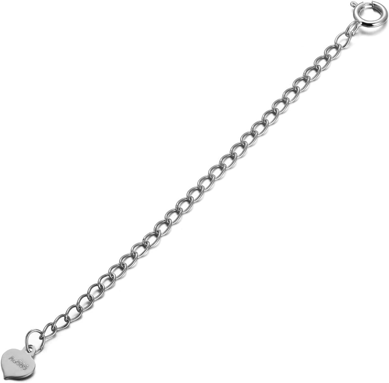 14K Solid Gold Chain Necklace Extender 3 Inch, Delicate Durable Adjustable Gold Chain Extender for Gold Necklace Bracelet
