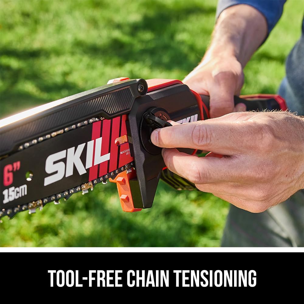 SKIL PWR CORE 20 Brushless 20V 6' Mini Chainsaw Kit including 2.0Ah Battery and Charger-PR0600B-11