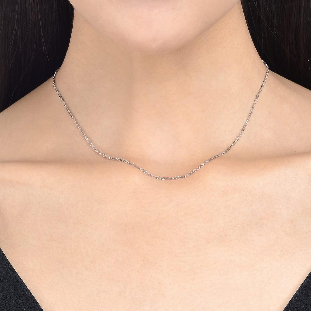 CHOW SANG SANG 18K Solid Gold Cable Chain Necklace for Women 60929N