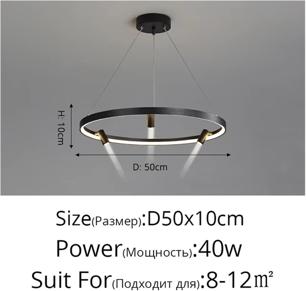 Remote Dimming Modern LED Chandelier Lights Living Dining Room Pendant Bedroom Hall Lamps Spotlight Indoor Lighting,Modern