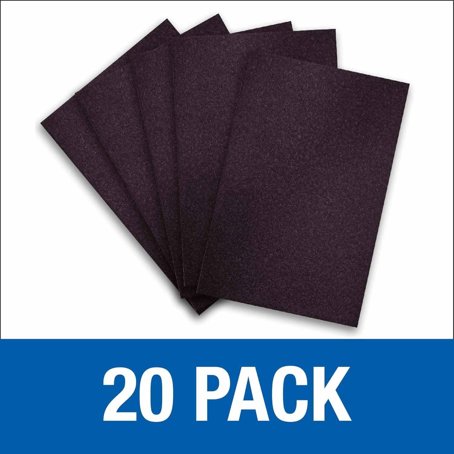 Mercer Industries 418036 Silicon Carbide 12' x 18' Floor Sanding Sheets, 36 Grit (20 pack)