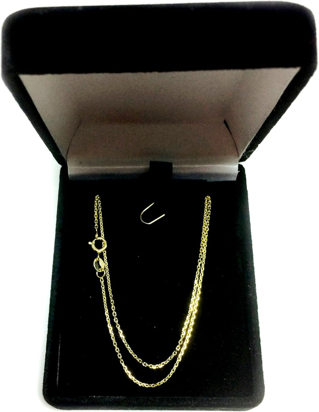 Jewelry Affairs 14k Yellow Gold Cable Link Chain Necklace, 1.1mm