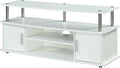 Convenience Concepts Designs2Go Monterey TV Stand 47.25' - Family Room Entertainment Center with Storage Cabinets and Shelves, Modern TV Console for Living Room, Office, White