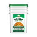 Valley Food Storage White Bean & Lime Chili | 10-Bag Bucket, 50 Servings | Premium Emergency Food Supply, 25 Year Shelf Life | Survival Meal Kits, Prepper Food & Off-Grid Living Supplies, Packaged in USA