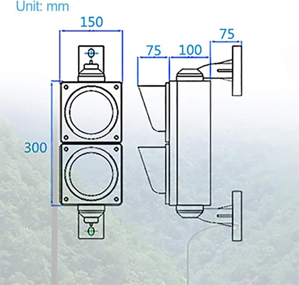 Traffic Signal Light Wall Lamp with Remote Control,Road Safety Signs Wall Lamp,Red Green Wall Lamp,LED Wall Spotlights Indoor Lights for Bar, Restaurant, Cafe