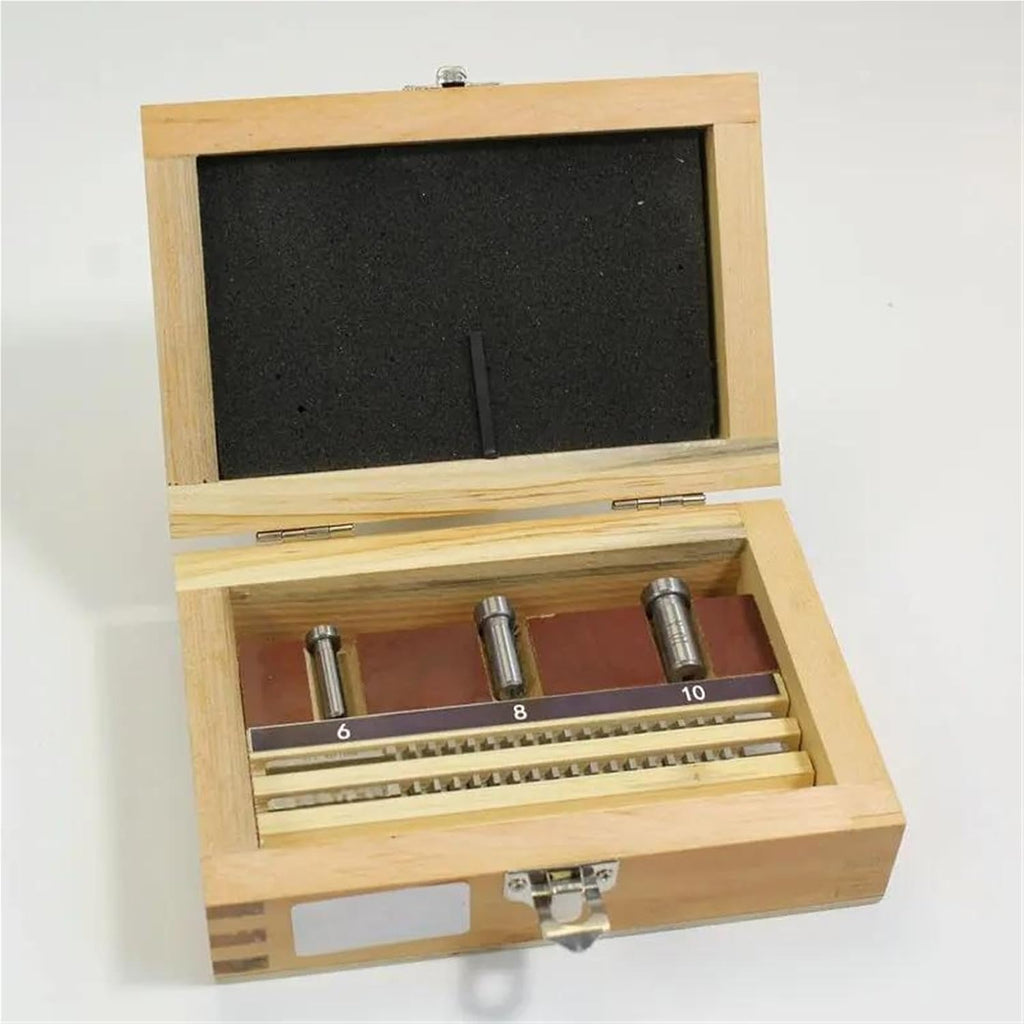 HSS Keyway Broach Set 6pcs 2mm 3mm Broaches 6/8/10 Collared Bushings with Shims CNC Cutting Tools Industrial Tools