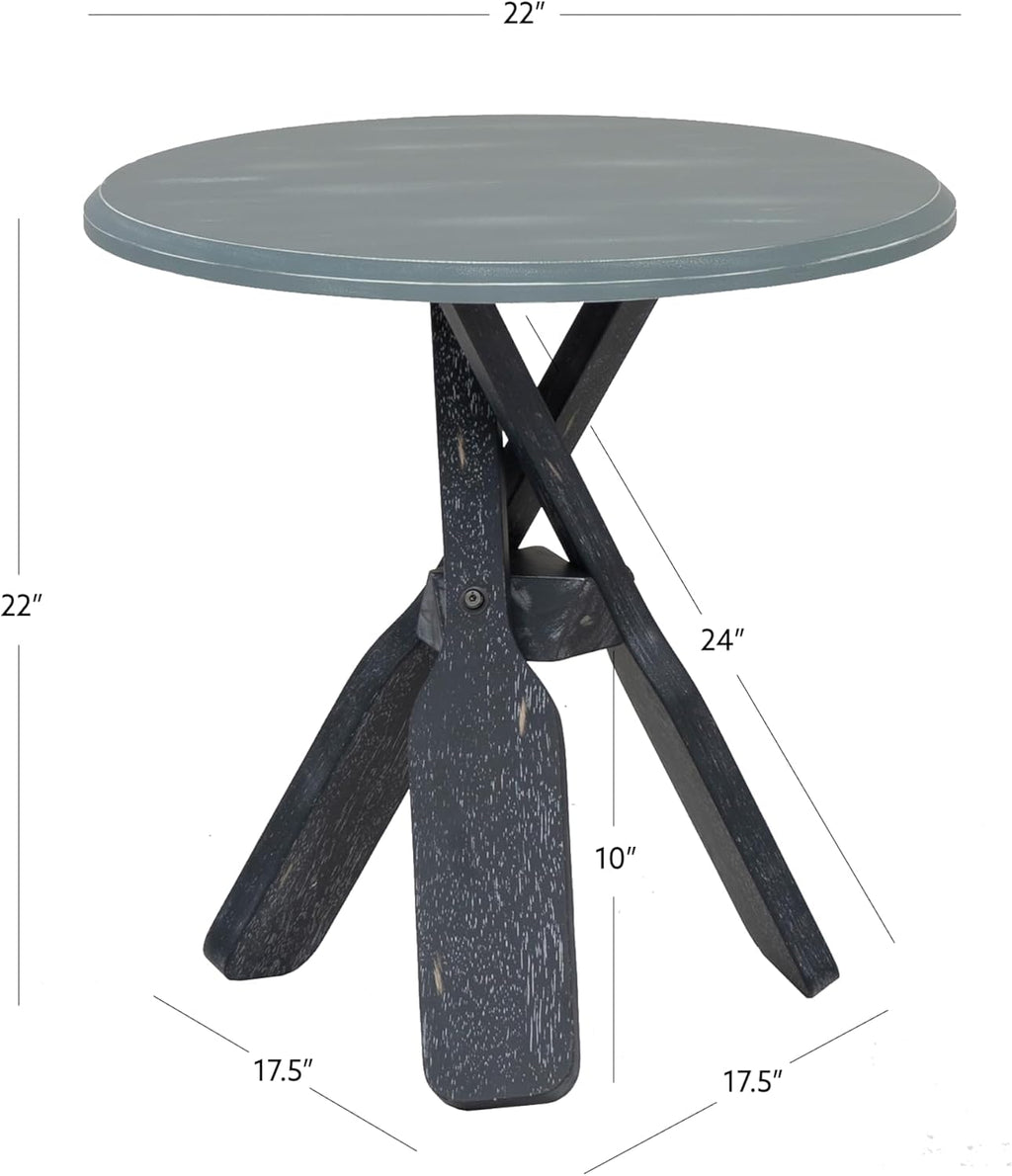 Powell Oakley Blue & Grey Oar Accent Table