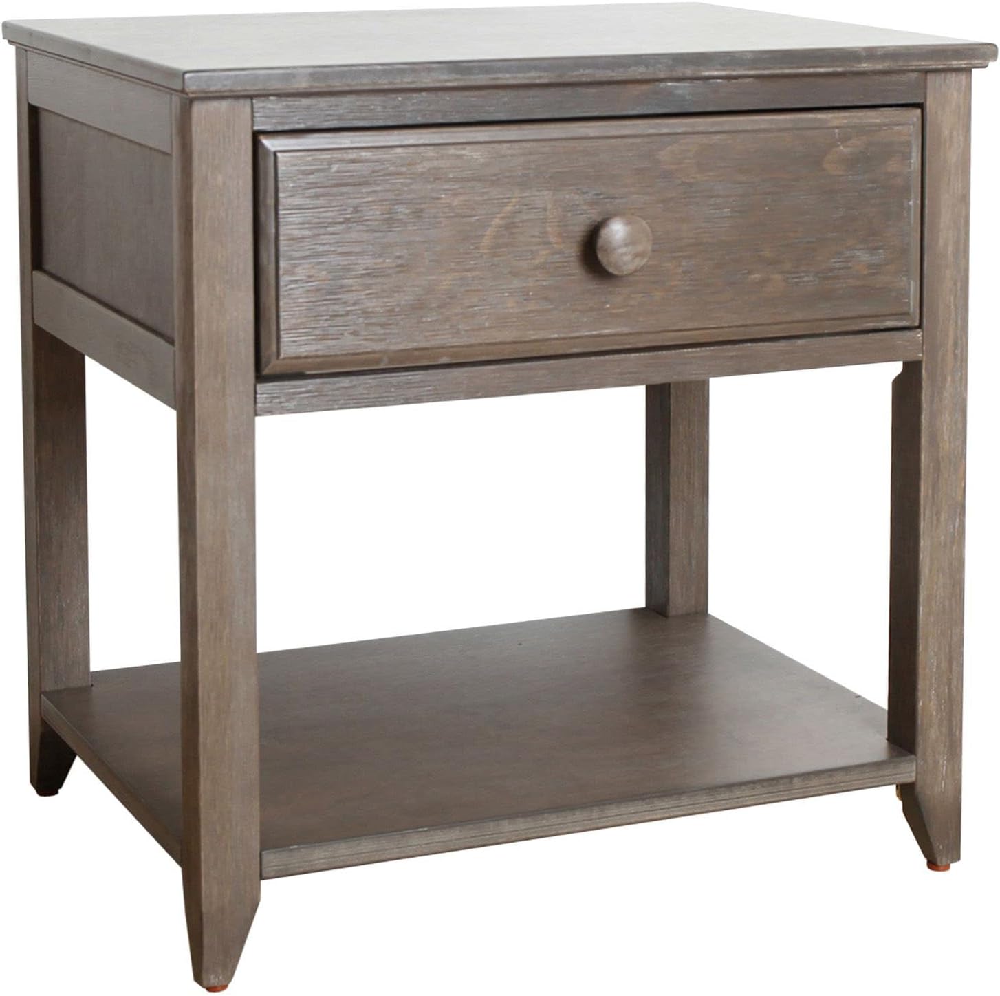 Max & Lily Nightstand with Drawer and Shelf, Clay