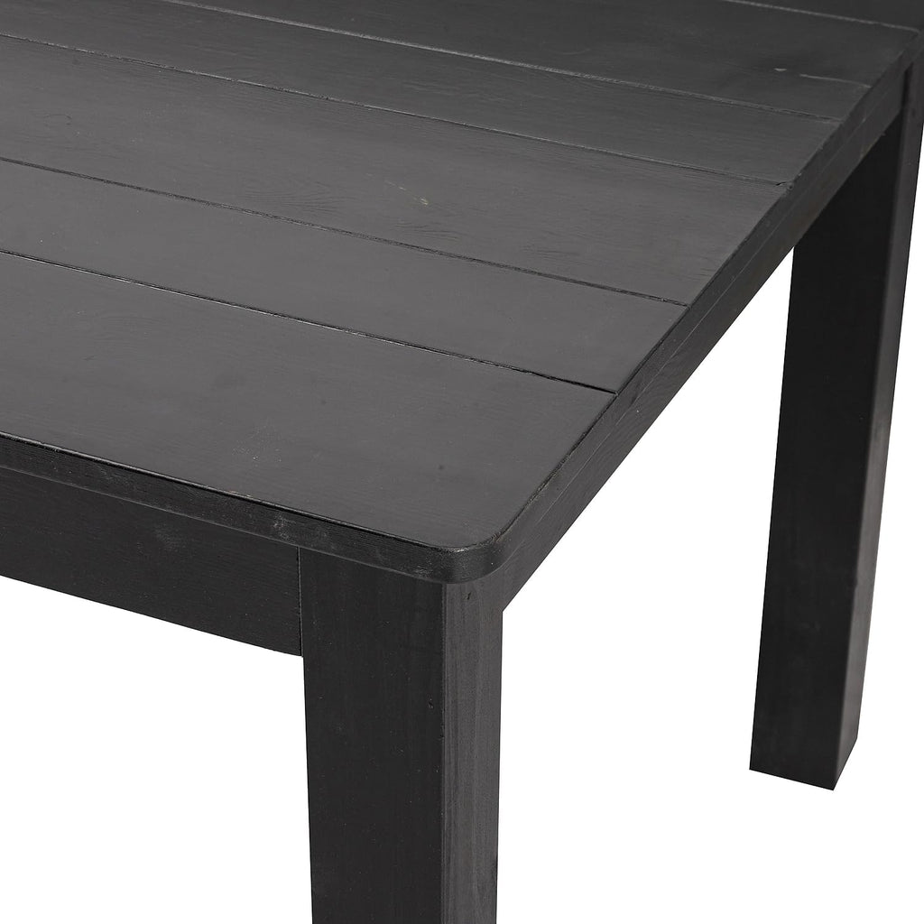 Flash Furniture HERCULES 60' x 38' Rectangular Black Wash Solid Pine Farm Dining Table