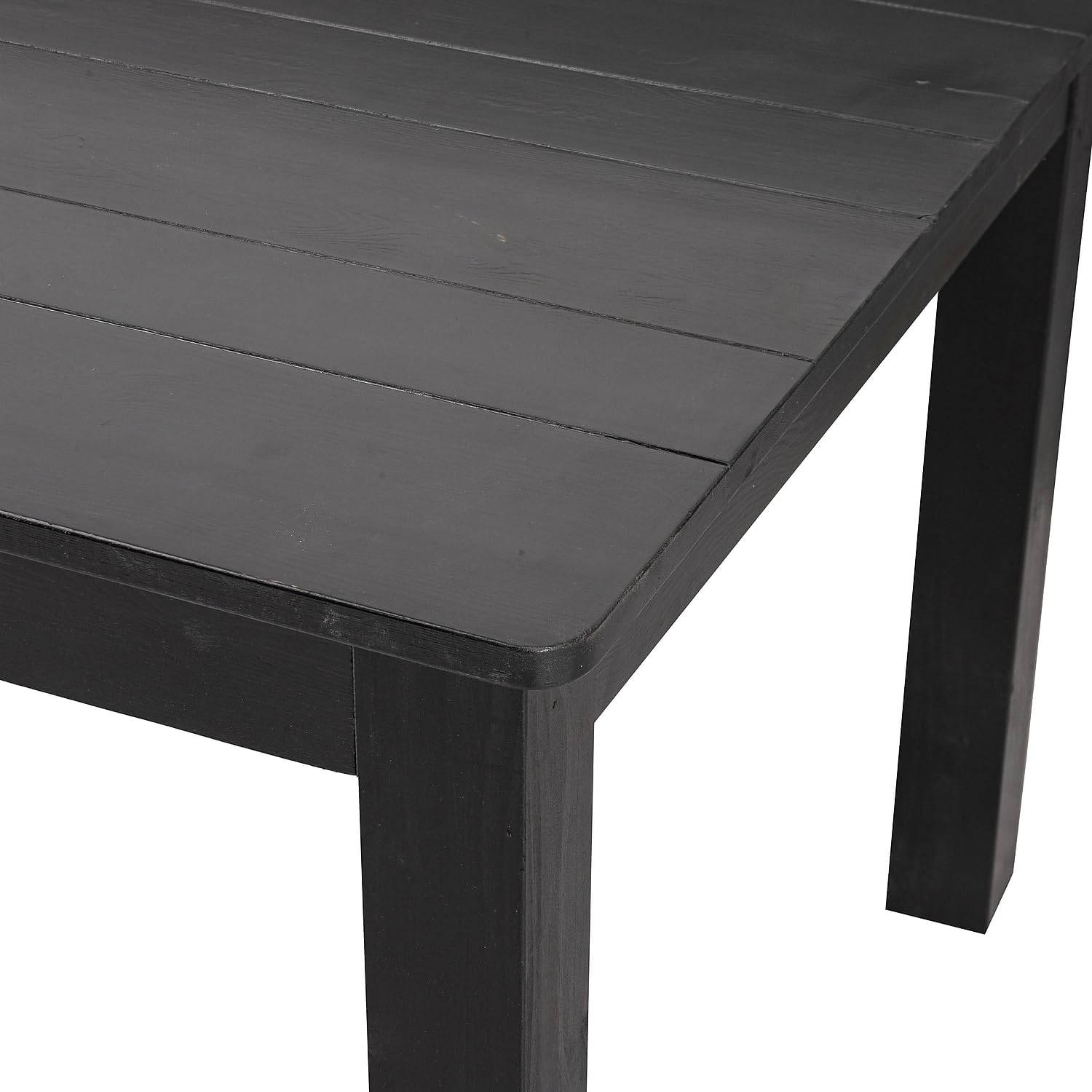 Flash Furniture HERCULES 60' x 38' Rectangular Black Wash Solid Pine Farm Dining Table