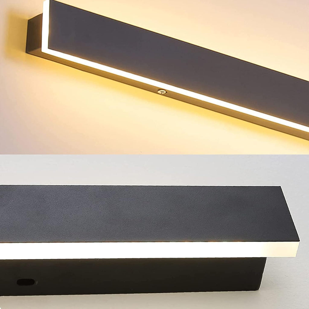 Wall Sconce, Wall Light LED ble Wall Lights Exterior with Remote Control Up Down Wall Lamp Indoor Outside Porch Garden Light IP65 Waterproof Wall Sconces Long Strip Spotlight