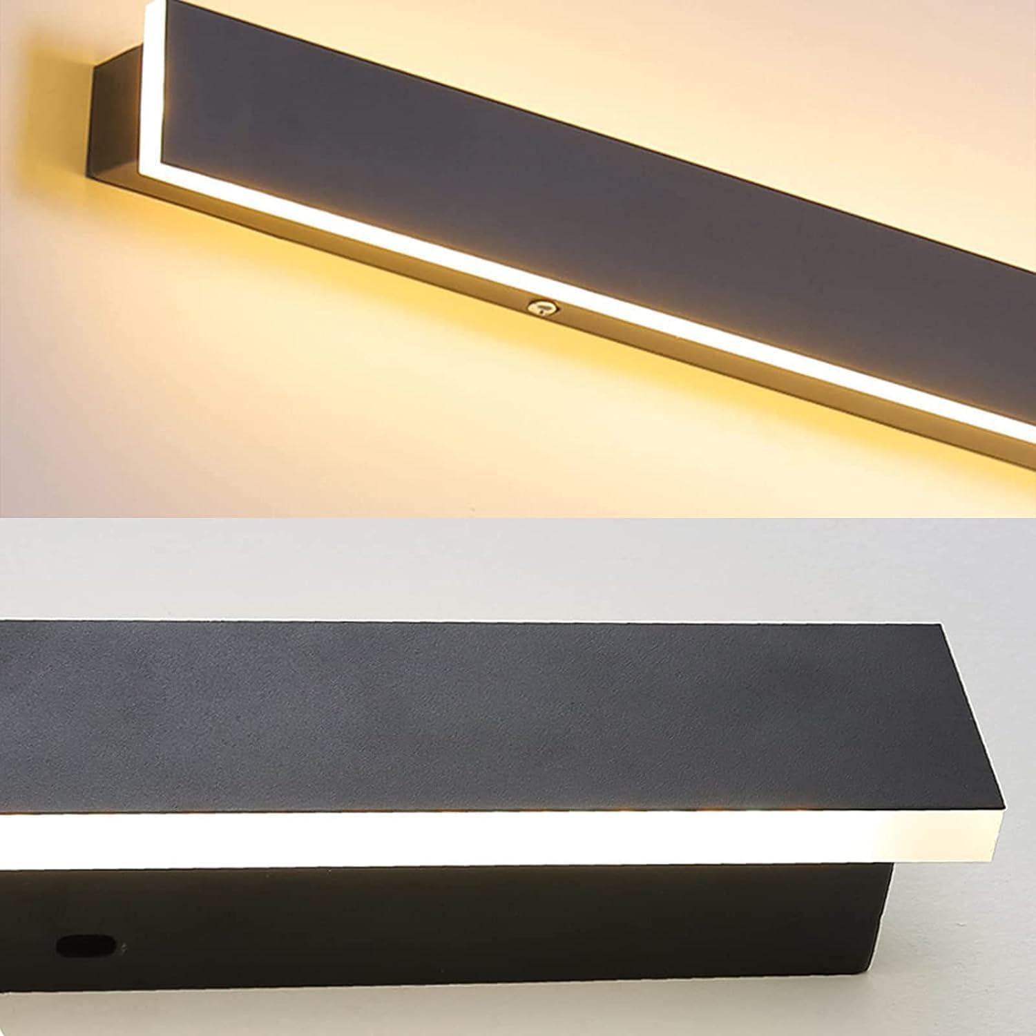 Wall Sconce, Wall Light LED ble Wall Lights Exterior with Remote Control Up Down Wall Lamp Indoor Outside Porch Garden Light IP65 Waterproof Wall Sconces Long Strip Spotlight