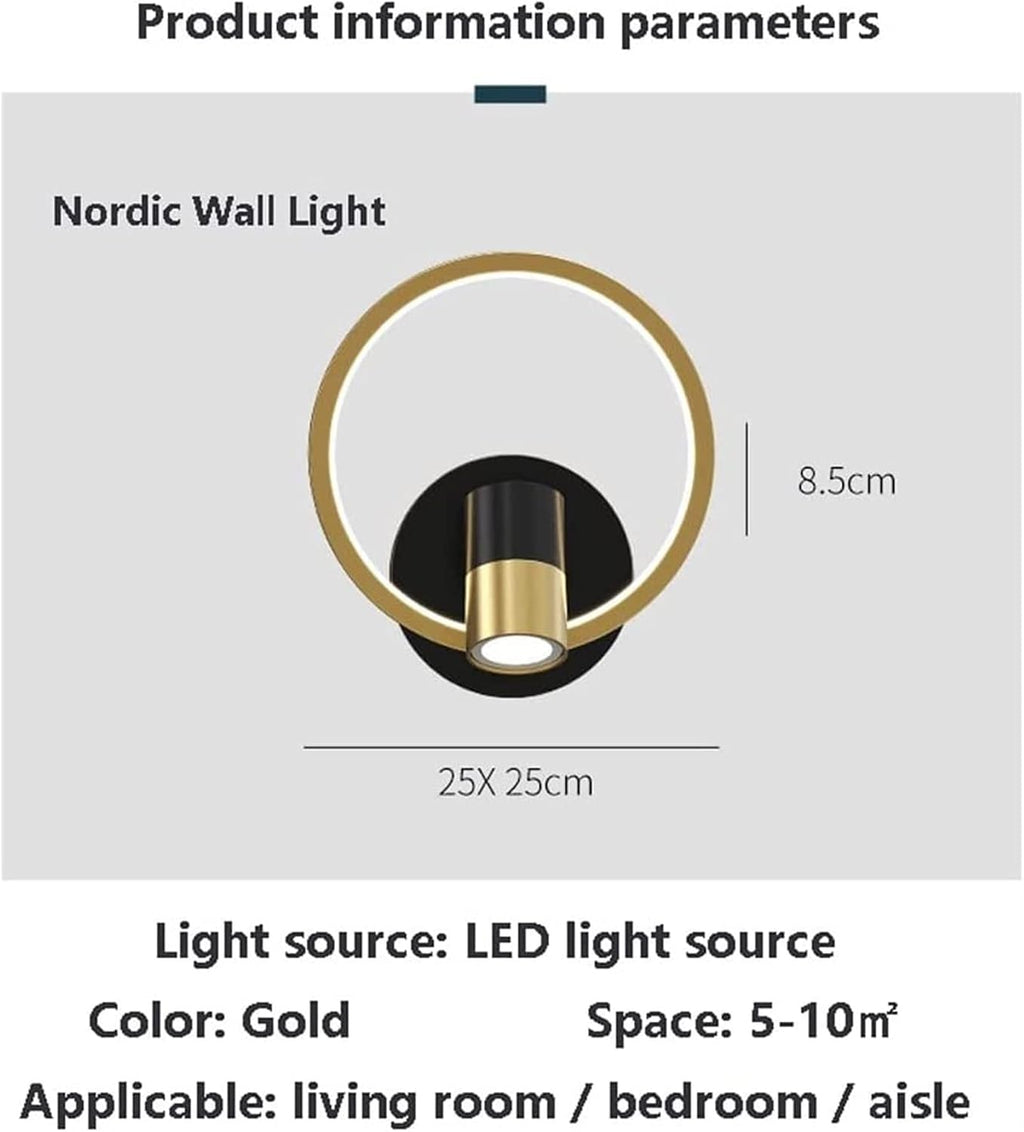 Modern Wall Lamp, Bedside Reading Light, d Rotatable Ceiling Spotlight, Indoor LED Wall Sconce, Headboard Lights, Adjustable Wall Light for Bedroom Living Room Farmhouse Bedside Corridor