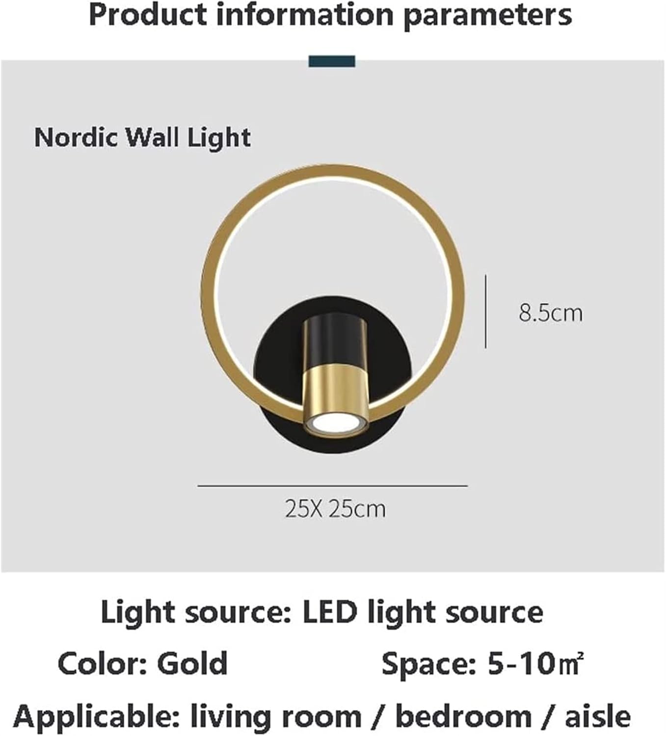 Modern Wall Lamp, Bedside Reading Light, d Rotatable Ceiling Spotlight, Indoor LED Wall Sconce, Headboard Lights, Adjustable Wall Light for Bedroom Living Room Farmhouse Bedside Corridor