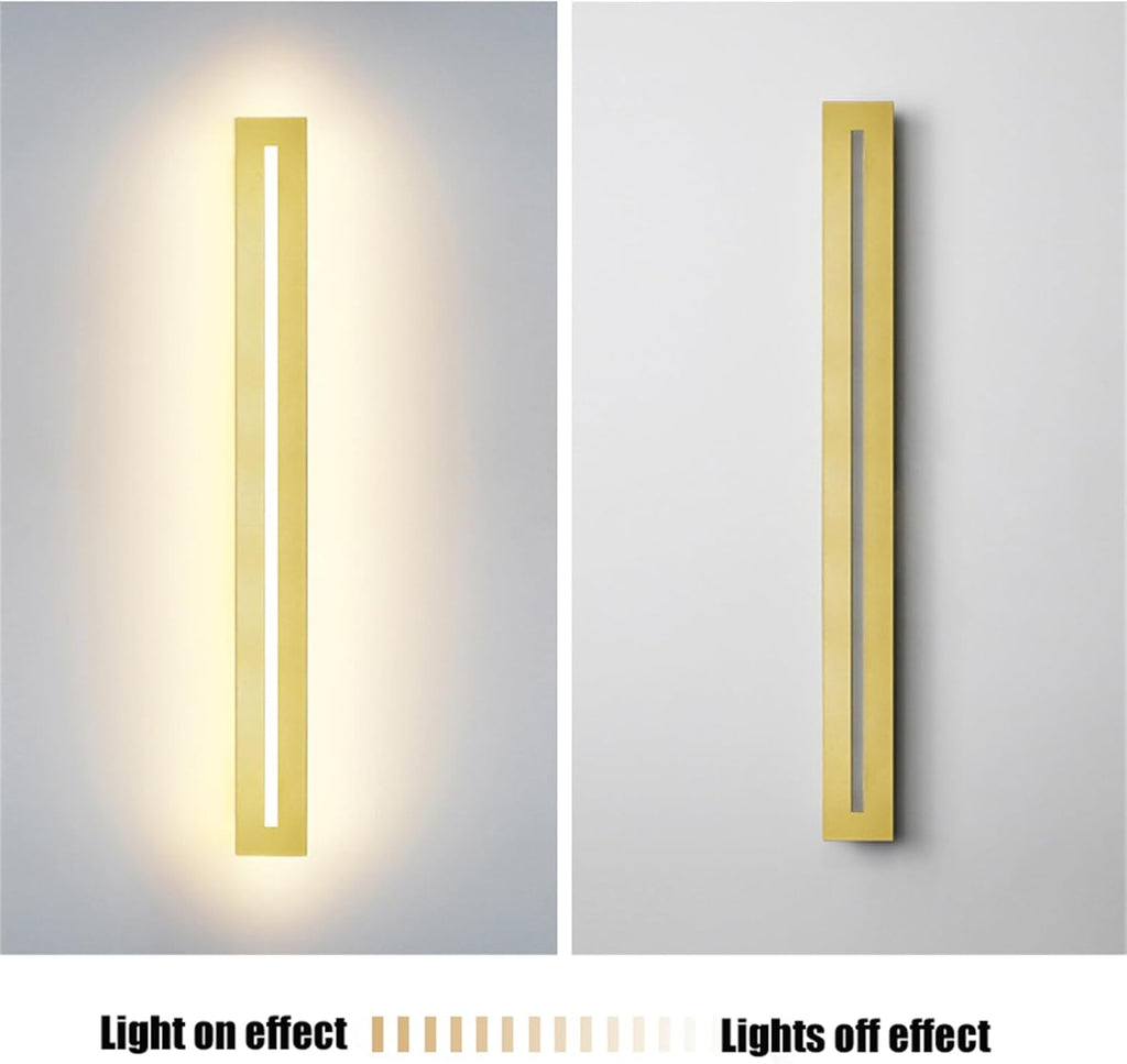 LED Long Strip Dimmable Indoor Wall Lights with Remote Control Modern Simple Decoration 10%-100% Wall Sconces Wall Spotlights Acrylic for Living Room Balcony Dressing Tables (150cm,d) (d 150c