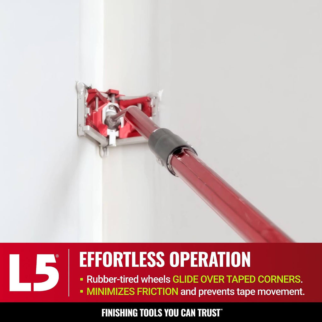 LEVEL5 3 Inch Corner Finisher/Angle Head | Professionally Finish Corner Joints | For Drywall Sheetrock Gyprock and Wallboard | High-Grade Steel and Aluminum Parts | 4-733