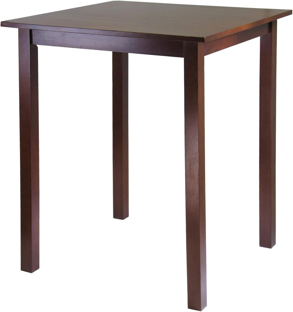 Winsome Parkland High Dining Table, 39' High, 34' Wide, Walnut