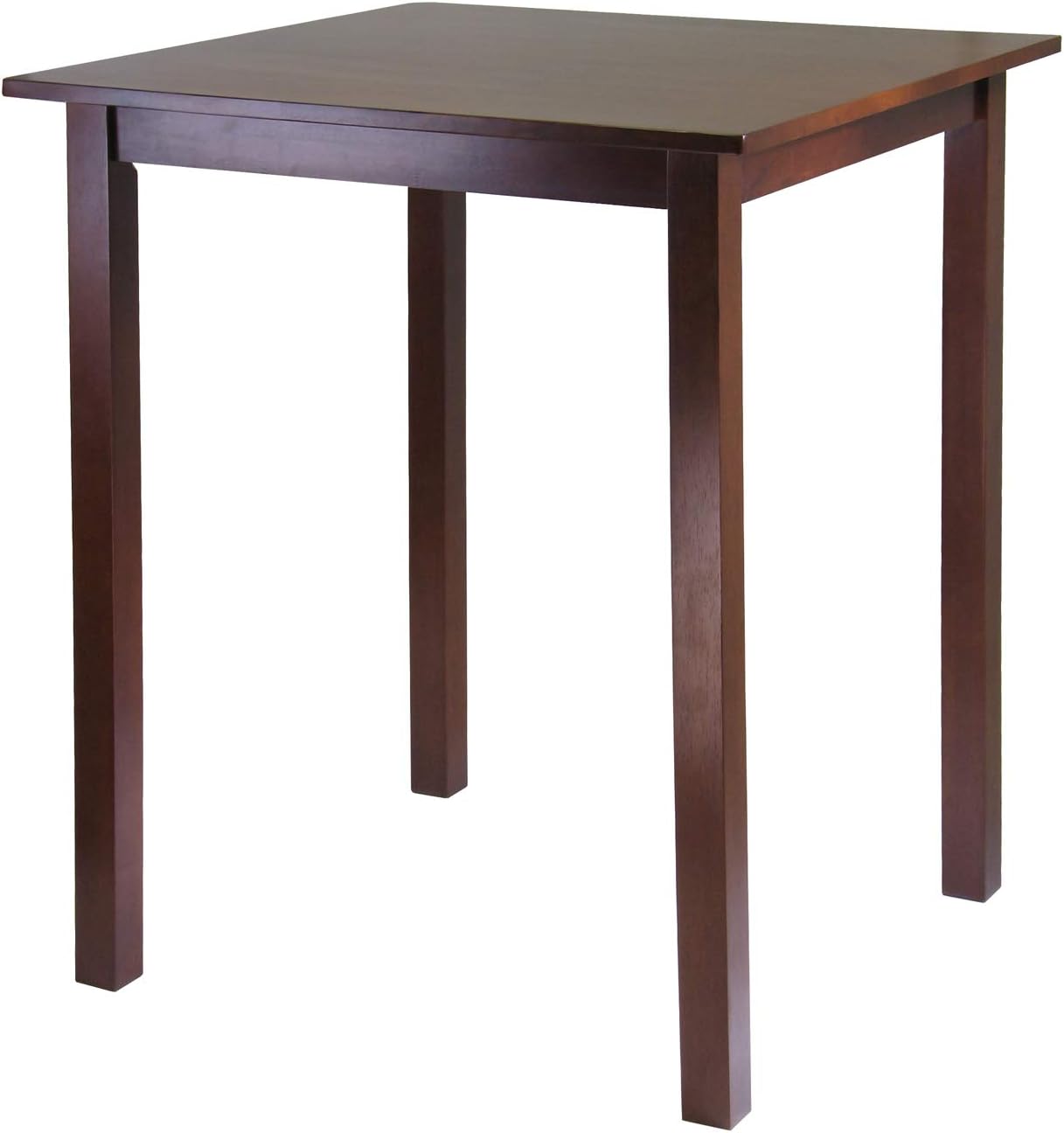 Winsome Parkland High Dining Table, 39' High, 34' Wide, Walnut