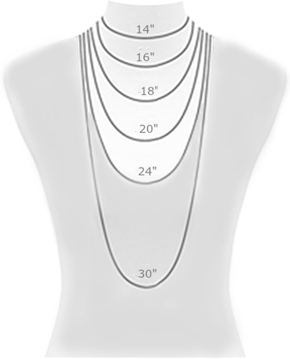 Ritastephens 14k Solid Gold Cable Link Chain Necklace 0.9 Mm (13, 16, 18, 20, 22, 24 Inches)