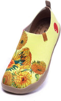 UIN Women's Casual Loafers Travel Painted Walking Slip On Lightweight Comfortable Canvas Fashion Sneakers