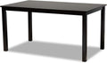 Baxton Studio Eveline Modern and Contemporary Espresso Brown Finished Rectangular Wood Dining Table